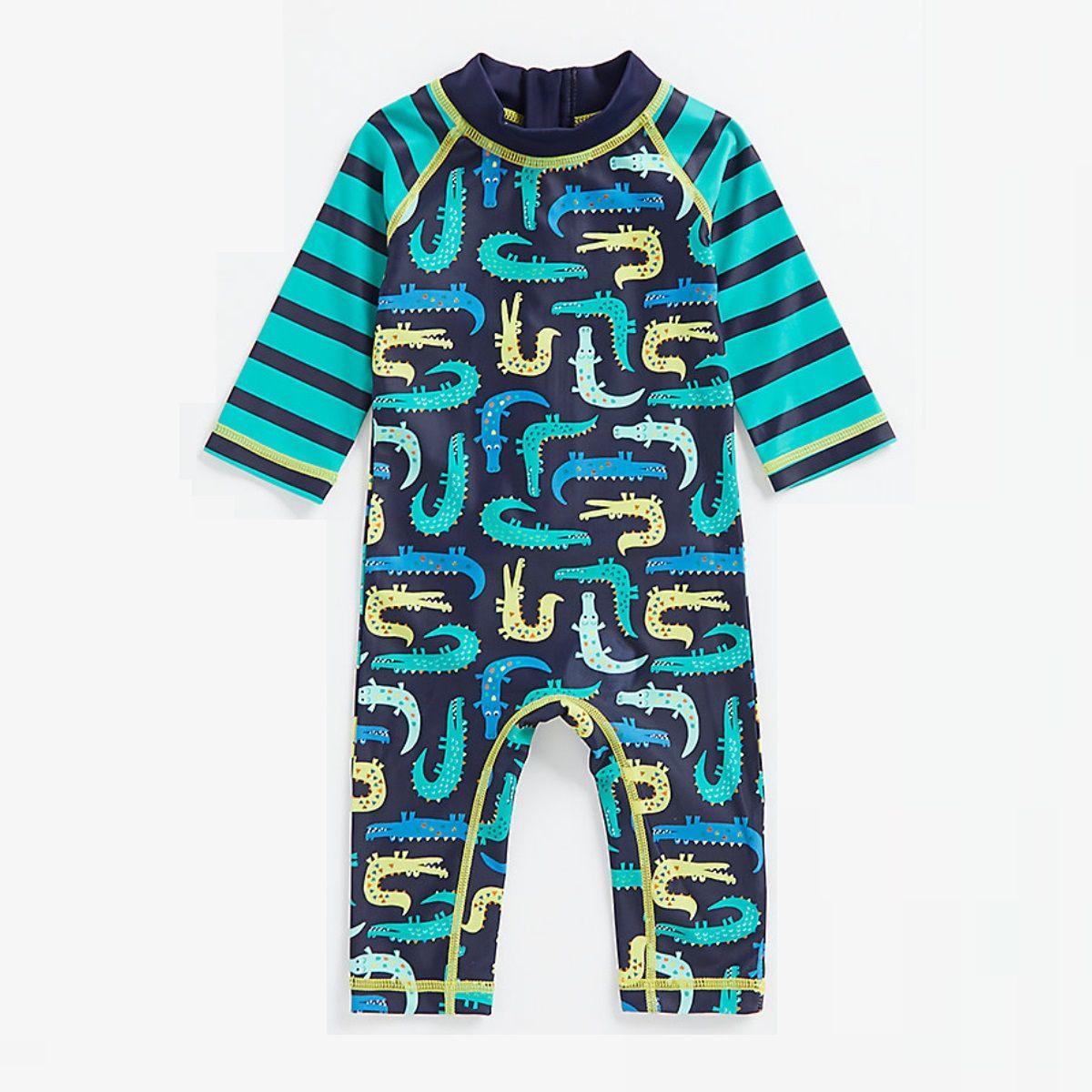 Mothercare Baby Boy Swimwear Croc All Over Print Sunsafe Mothercare 👶